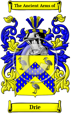 Drie Family Crest/Coat of Arms