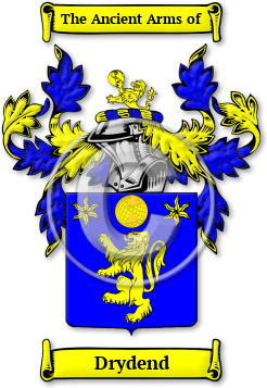 Drydend Family Crest Download (jpg) Legacy Series - 150 DPI