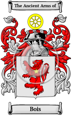 Bois Family Crest Download (JPG) Heritage Series - 600 DPI