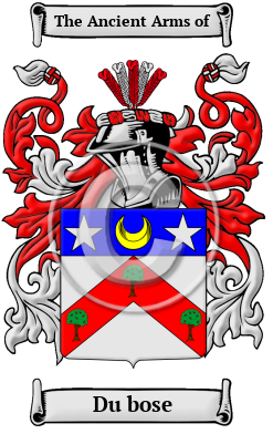 Du bose Family Crest/Coat of Arms