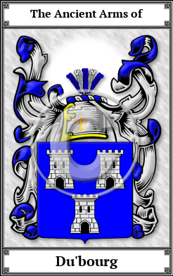 Du'bourg Family Crest Download (JPG)  Book Plated - 150 DPI