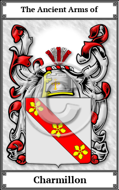 Charmillon Family Crest Download (JPG)  Book Plated - 150 DPI