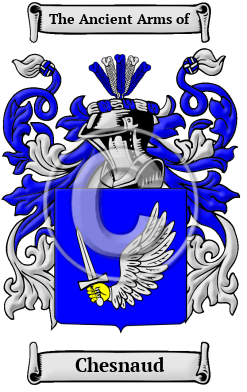 Chesnaud Family Crest/Coat of Arms
