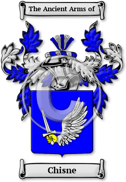 Chisne Family Crest Download (jpg) Legacy Series - 150 DPI