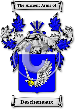 Descheneaux Family Crest Download (jpg) Legacy Series - 150 DPI