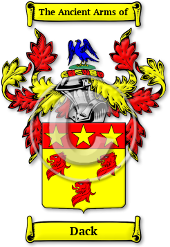 Dack Family Crest Download (jpg) Legacy Series - 150 DPI