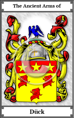 Dück Family Crest Download (JPG)  Book Plated - 150 DPI