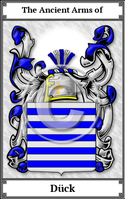Dück Family Crest Download (JPG)  Book Plated - 150 DPI