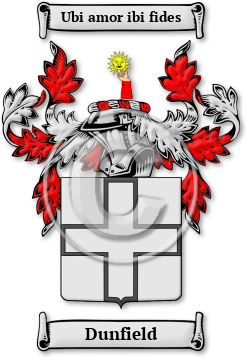 Dunfield Family Crest Download (jpg) Legacy Series - 150 DPI