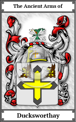 Ducksworthay Family Crest Download (JPG)  Book Plated - 150 DPI