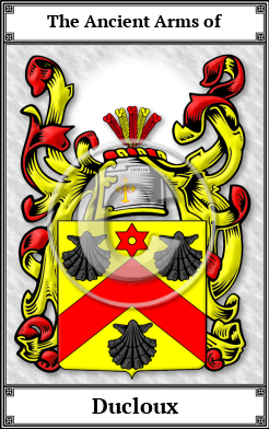 Ducloux Family Crest Download (JPG)  Book Plated - 150 DPI