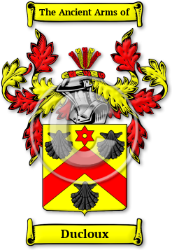 Ducloux Family Crest Download (jpg) Legacy Series - 150 DPI