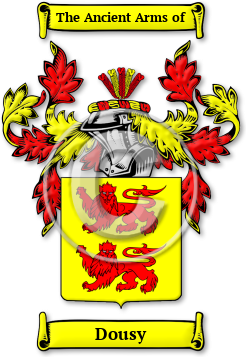 Dousy Family Crest Download (JPG) Legacy Series - 600 DPI