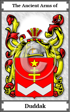 Duddak Family Crest Download (JPG) Book Plated - 600 DPI
