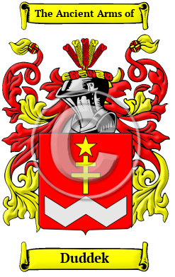 Duddek Family Crest/Coat of Arms
