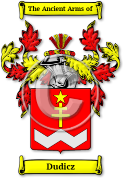 Dudicz Family Crest Download (jpg) Legacy Series - 150 DPI
