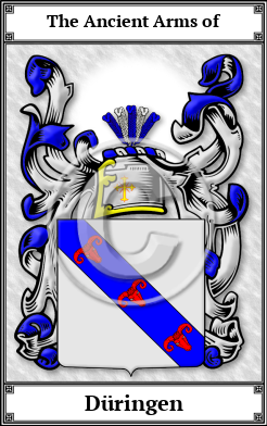 Düringen Family Crest Download (JPG)  Book Plated - 150 DPI