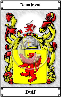 Duff Family Crest Download (JPG) Book Plated - 300 DPI