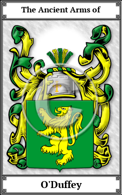 O'Duffey Family Crest Download (JPG)  Book Plated - 150 DPI