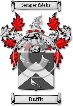 Duffit Family Crest Download (jpg) Legacy Series - 150 DPI
