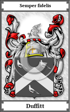 Duffitt Family Crest Download (JPG) Book Plated - 600 DPI