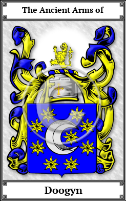 Doogyn Family Crest Download (JPG)  Book Plated - 150 DPI