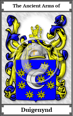 Duigenynd Family Crest Download (JPG)  Book Plated - 150 DPI