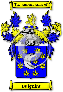 Duignint Family Crest Download (jpg) Legacy Series - 150 DPI