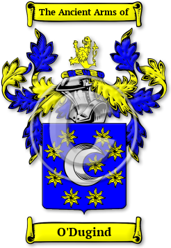 O'Dugind Family Crest Download (jpg) Legacy Series - 150 DPI