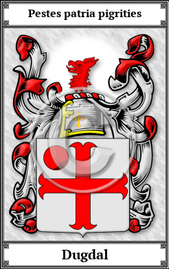 Dugdal Family Crest Download (JPG)  Book Plated - 150 DPI