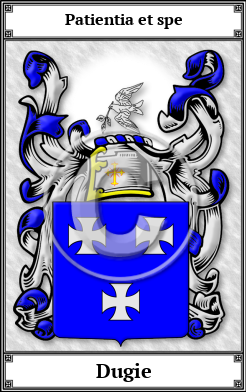 Dugie Family Crest Download (JPG)  Book Plated - 150 DPI