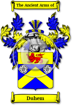 Duhem Family Crest Download (JPG) Legacy Series - 600 DPI