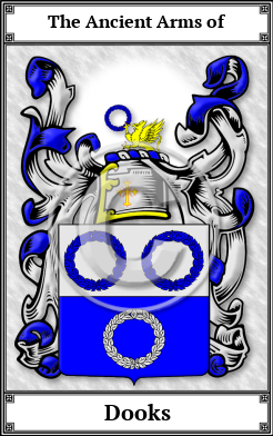 Dooks Family Crest Download (JPG)  Book Plated - 150 DPI