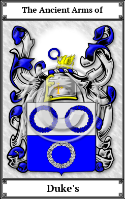 Duke's Family Crest Download (JPG) Book Plated - 600 DPI