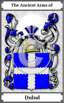 Dulud Family Crest Download (JPG) Book Plated - 600 DPI