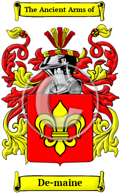 De-maine Family Crest Download (JPG) Heritage Series - 300 DPI