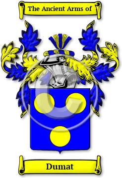 Dumat Family Crest Download (jpg) Legacy Series - 150 DPI
