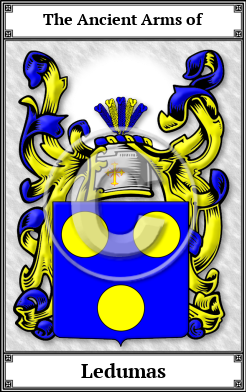 Ledumas Family Crest Download (JPG)  Book Plated - 150 DPI