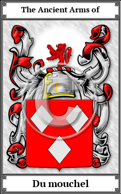 Du mouchel Family Crest Download (JPG) Book Plated - 600 DPI