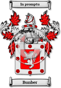Bunber Family Crest Download (JPG) Legacy Series - 600 DPI