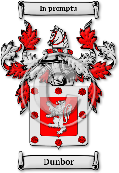 Dunbor Family Crest Download (jpg) Legacy Series - 150 DPI