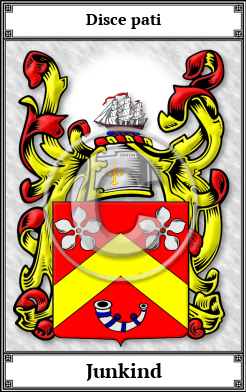 Junkind Family Crest Download (JPG)  Book Plated - 150 DPI
