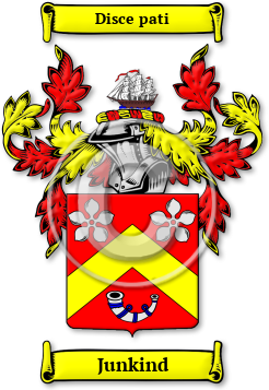 Junkind Family Crest Download (jpg) Legacy Series - 150 DPI