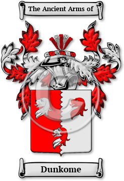 Dunkome Family Crest Download (jpg) Legacy Series - 150 DPI