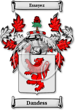 Dandess Family Crest Download (jpg) Legacy Series - 150 DPI