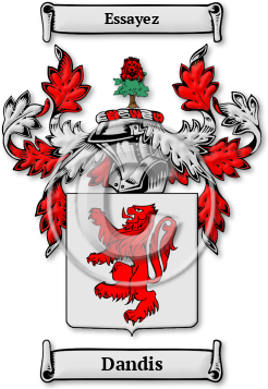 Dandis Family Crest Download (jpg) Legacy Series - 150 DPI