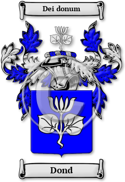 Dond Family Crest Download (jpg) Legacy Series - 150 DPI