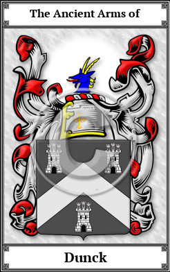 Dunck Family Crest Download (JPG)  Book Plated - 150 DPI