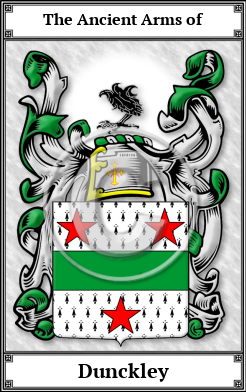 Dunckley Family Crest Download (JPG)  Book Plated - 150 DPI