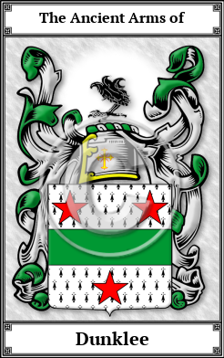 Dunklee Family Crest Download (JPG) Book Plated - 600 DPI